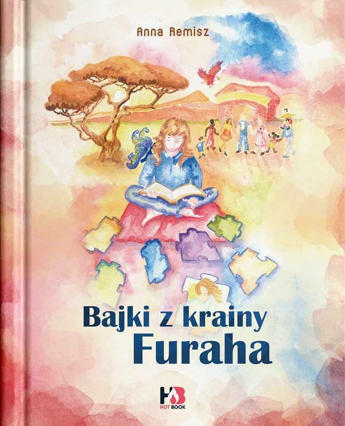 Okładka książki Bajki z Krainy Furaha Anny Remisz, z akwarelowymi ilustracjami Anny Rzymskiej-Dutkiewicz